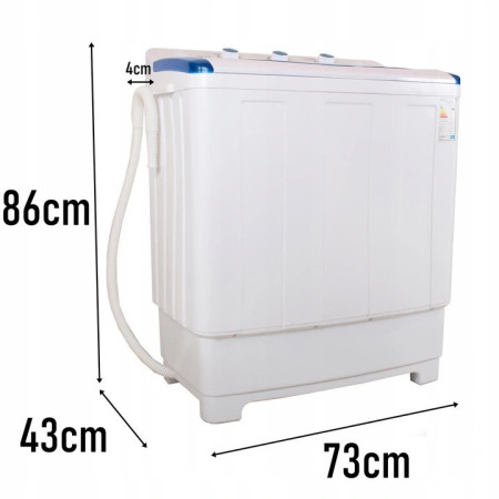Pralka wirnikowa z wirówką i pompą wody Sigma 8 kg + 5 kg, MOCNA Idealna na działkę Pralka wirnikowa z wirówką i pompą wody Sigma 8 kg + 5 kg, MOCNA Idealna na działkę