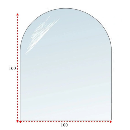 Podstawa szklana hartowana - szyba pod Piec lub Kominek 100x100 cm Podstawa szklana hartowana - szyba pod Piec lub Kominek 100x100 cm