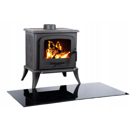 Podstawa szklana hartowana - szyba pod Piec lub Kominek 80x60 cm CZARNA Podstawa szklana hartowana - szyba pod Piec lub Kominek 80x60 cm CZARNA