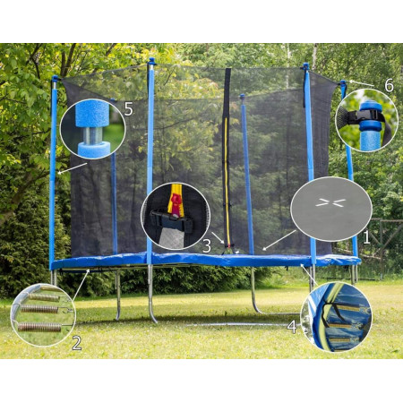 Trampolina Ogrodowa dla dzieci FT10 305 cm - SOLIDNA Trampolina Ogrodowa dla dzieci FT10 305 cm - SOLIDNA