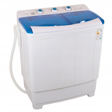 Pralka wirnikowa z wirówką i pompą wody Sigma 8 kg + 5 kg, MOCNA Idealna na działkę Pralka wirnikowa z wirówką i pompą wody Sigma 8 kg + 5 kg, MOCNA Idealna na działkę