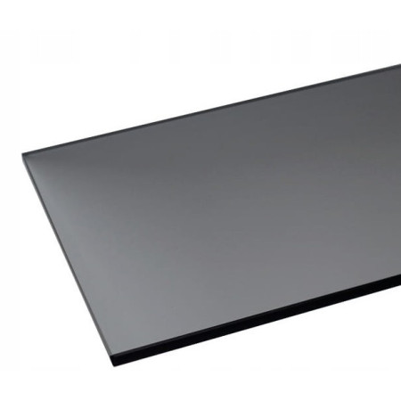 Podstawa szklana hartowana - szyba pod Piec lub Kominek 80x60 cm Grafit