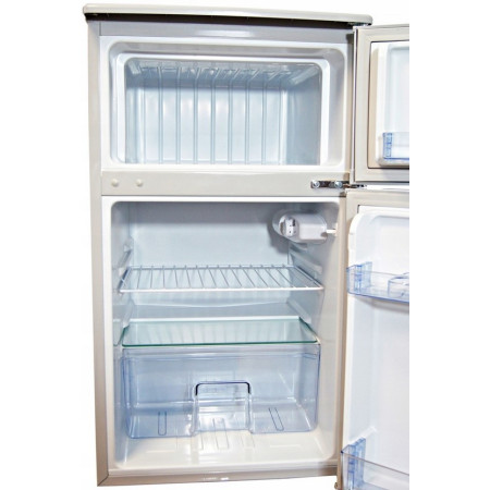 Mała lodówka z zamrażalnikiem 89L 85cm INOX Mała lodówka z zamrażalnikiem 89L 85cm INOX