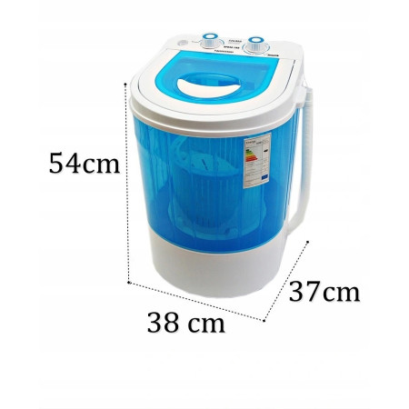 MINI Pralka - Wirówka Turystyczna | 4 kg Wsadu Prania, Mała, Wydajna
