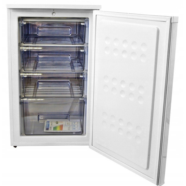 Zamrażarka Szufladowa Sigma BD-100 88L | Klasa F | 4 Szuflady | Cicha 41dB | Regulacja Temperatury | Biała
