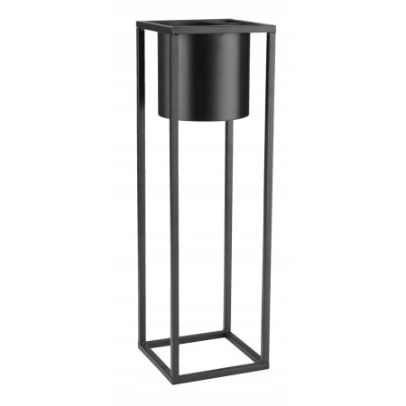 Metalowy Kwietnik Skrzynka Stojak Na Kwiaty Loft Czarny Mat 50 cm Doniczka Metalowy Kwietnik Skrzynka Stojak Na Kwiaty Loft Czarny Mat 50 cm Doniczka