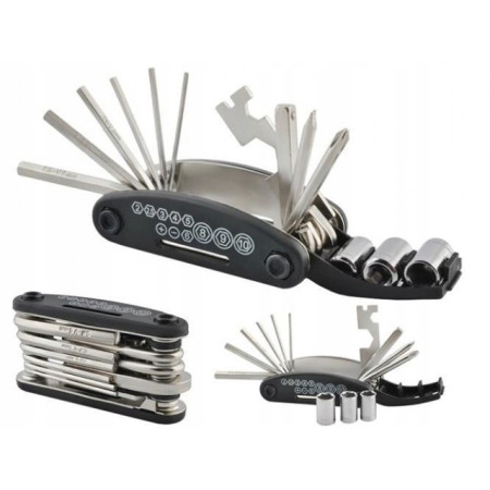ZESTAW KLUCZY ROWEROWYCH - MULTITOOL 16w1 ZESTAW KLUCZY ROWEROWYCH - MULTITOOL 16w1