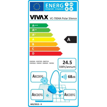 Odkurzacz Vivax Polar Silence 700W + FILTR HEPA Odkurzacz Vivax Polar Silence 700W + FILTR HEPA