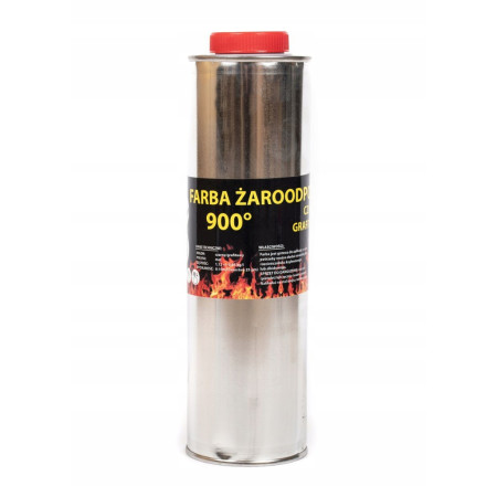 Farba żaroodporna 1L - grafitowa Farba żaroodporna 1L - grafitowa