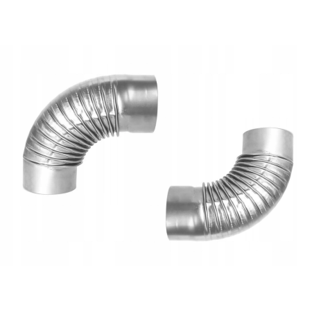 Zestaw dwa kolanka do rur piecowych fi 120mm Zestaw dwa kolanka do rur piecowych fi 120mm