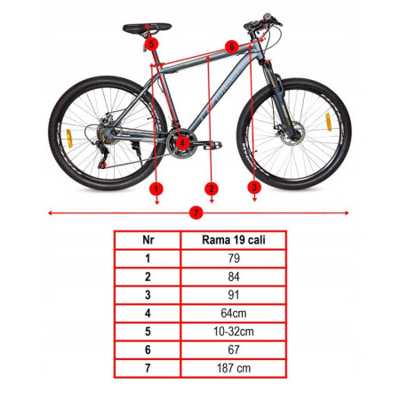 Rower górski MTB 27,5 Shimano 21 biegów Tarczowe Rama 19" Rower górski MTB 27,5 Shimano 21 biegów Tarczowe Rama 19"