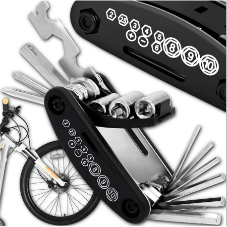 ZESTAW KLUCZY ROWEROWYCH - MULTITOOL 16w1 ZESTAW KLUCZY ROWEROWYCH - MULTITOOL 16w1
