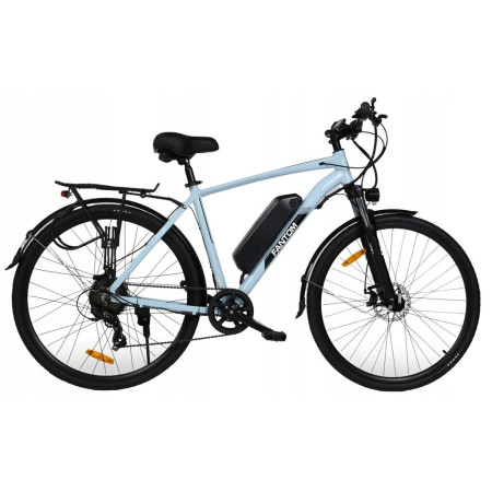 ROWER ELEKTRYCZNY MĘSKI 28 TREKKINGOWY ZE WSPOMAGANIEM 60-70km Shimano Czarny ROWER ELEKTRYCZNY MĘSKI 28 TREKKINGOWY ZE WSPOMAGANIEM 60-70km Shimano Czarny