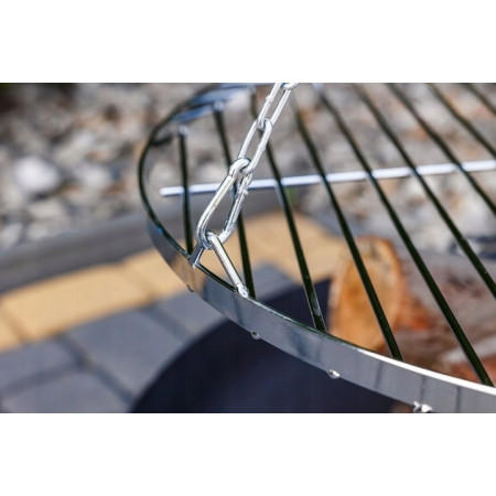 Grill ogrodowy - Żuraw na wysięgniku, Palenisko + ruszt nierdzewny + żuraw  KOMPLET