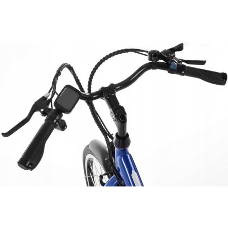 Rower elektryczny damski Elle City Lady 36V 250W do 80km koła 28" Niebieski