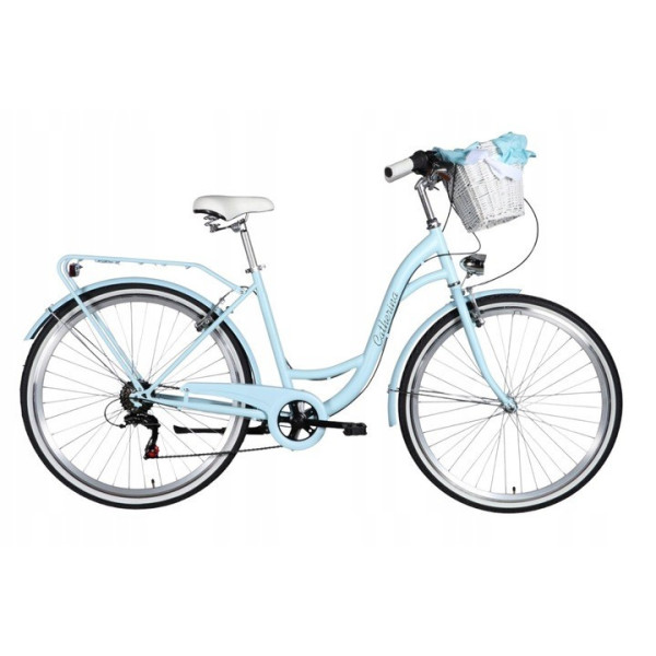 ROWER DAMSKI MIEJSKI 26/28 SHIMANO LEKKA DAMKA KOSZ + WKŁAD GRATIS