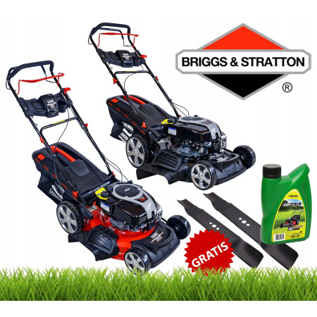 Kosiarka Spalinowa Silnik Briggs & Stratton 51cm 161cc Napęd czarna Kosiarka Spalinowa Silnik Briggs & Stratton 51cm 161cc Napęd czarna