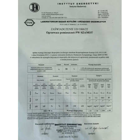 Piec Piecyk SZAMOTOWY Koza ARES + ZESTAW RUR ATEST POLSKA produkcja Piec Piecyk SZAMOTOWY Koza ARES + ZESTAW RUR ATEST POLSKA produkcja