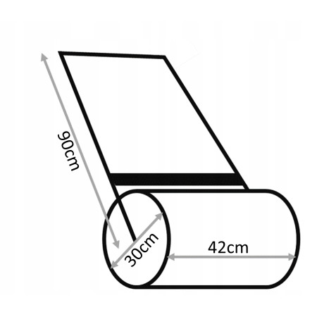 WALEC OGRODOWY DO TRAWNIKA 42 CM 60 KG UBIJAK  + RĘKAWICZKI