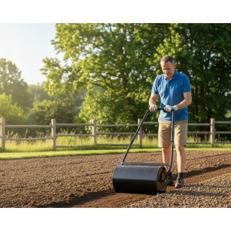 WALEC OGRODOWY DO TRAWNIKA 42 CM 60 KG UBIJAK  + RĘKAWICZKI