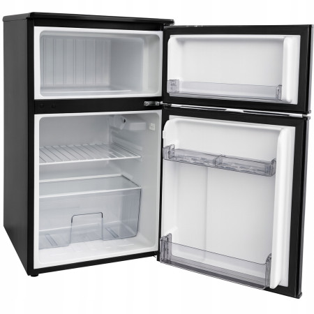 MAŁA LODÓWKA Z ZAMRAŻARKĄ BIUROWA HOTELOWA PODBLATOWA 85CM 89L CZARNY