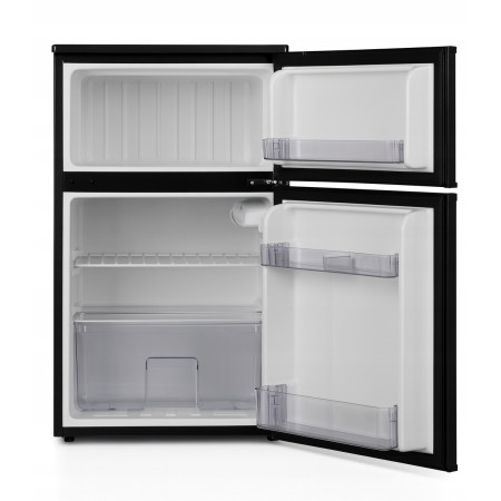 MAŁA LODÓWKA Z ZAMRAŻARKĄ BIUROWA HOTELOWA PODBLATOWA 85CM 89L CZARNY