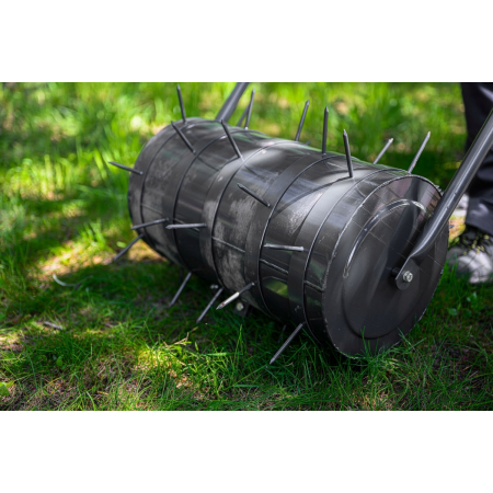 WALEC STALOWY DO TRAWY TRAWNIKA - 80CM POJEMNOŚĆ 53L