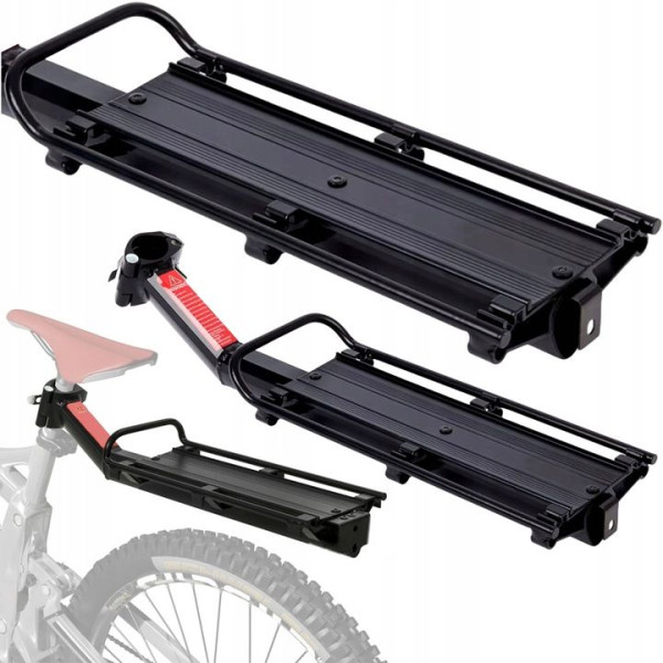 Bagażnik rowerowy pod siodełko aluminiowy uniwersalny Łatwy montaż