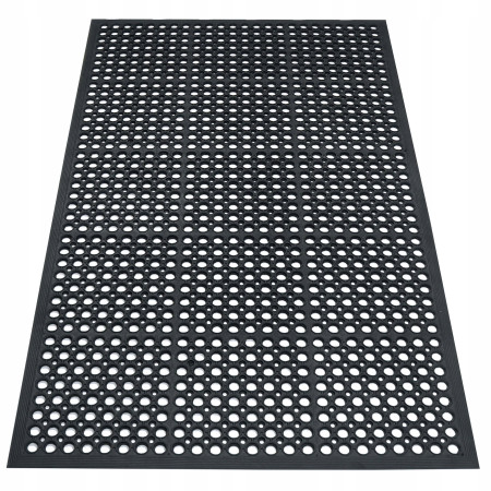 Wycieraczka Gumowa Pod Drzwi 60x90 cm Zewnętrzna z Najazdem Ażurowa Duża