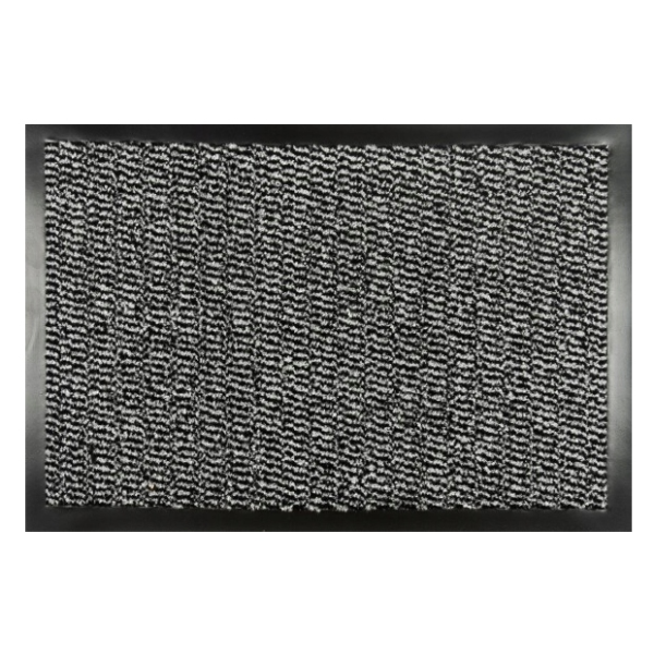 Wycieraczka pod Drzwi 60x80 cm Szara Wewnętrzna Mata Do Butów Antypoślizgowa