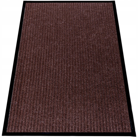 Wycieraczka pod drzwi 60 x 80 cm Brąz Antypoślizgowa Gumowa do Butów