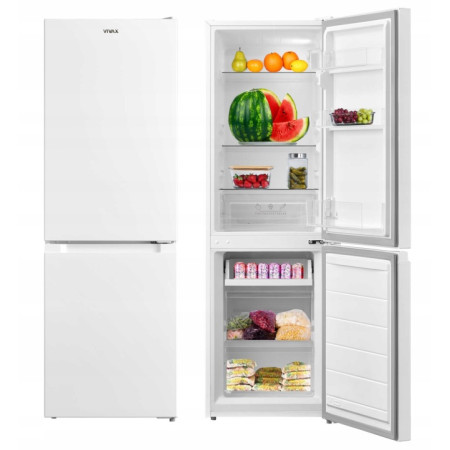 Lodówka Dwudrzwiowa Lov Frost 152 cm 174L Biała 39dB Zamrażarka ViVAX