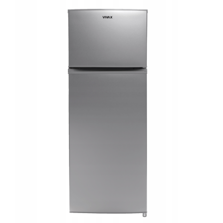 Lodówka Wolnostojąca 143 cm 204L INOX Chłodziarko Zamrażarka Vivax DD-207