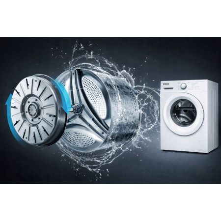 Pralka Automatyczna Slim Vivax 6 kg 1000 obr./min. 16 programów Drum Clean