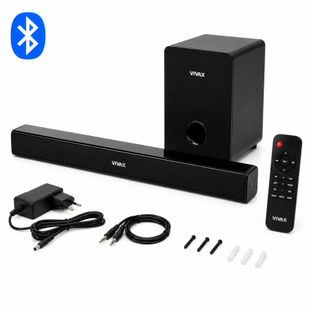 Soundbar + Subwoofer VIVAX 70W 2.1 Bluetooth HDMI ARC OPTYCZNY PILOT