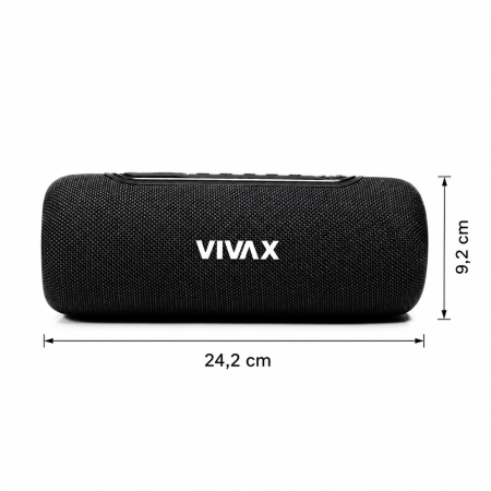 Głośnik Bluetooth 10W TWS LED IPX5 Mikrofon Mocny Poręczny VIVAX BS-110