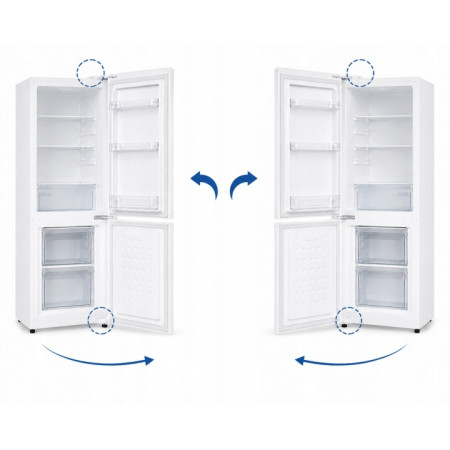 Lodówka Lodówko Zamrażarka Chłodziarka 145cm 162L Biała 41dB Low Frost