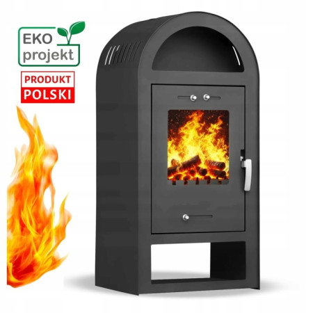 Piec Stalowy Hestia 7,5 kW Wolnostojący Kominek do Salonu Certyfikat ECO