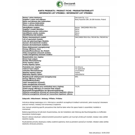 Piec Stalowy 6,8 kWh LEO Koza Kominek Wolnostojący Do Salonu EkoProjekt