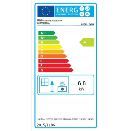 Piec Stalowy 6,8 kWh LEO Koza Kominek Wolnostojący Do Salonu EkoProjekt
