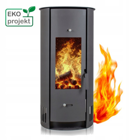Piec Stalowy Ariel 6 kW Kominek Wolnostojący Koza do salonu Certyfikat ECO
