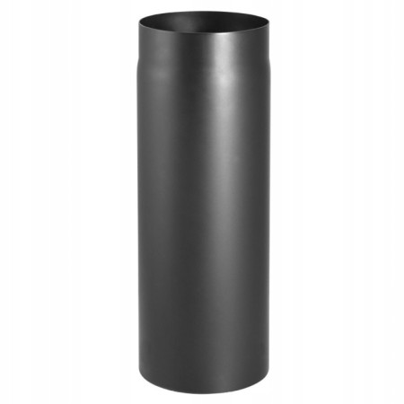 RURA SPALINOWA DŁUGOŚĆ 50 CM FI 130 MM CZARNA BLACHA 2 MM RURA KOMINOWA